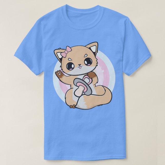 T-shirt Jolie Renard Anime Avec Soother Et Kawaii Pour Ota (Design devant)