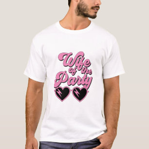 T-shirt Jolie Rétro Épouse De La Fête Enterrement De Vie D