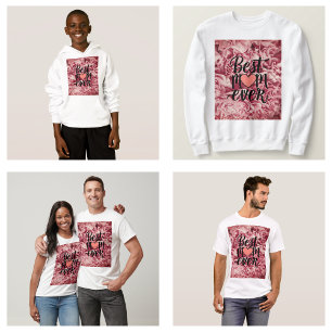 T-shirt Jolie Rose Élégant Meilleure Maman Florale