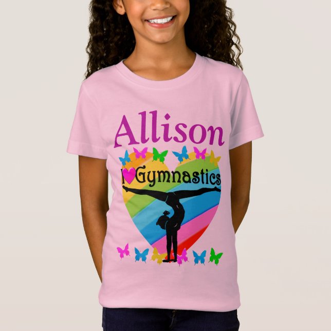 T-Shirt JOLIE ROSE PERSONNALISÉE J'ADORE GYMNAST T SHIRT (Devant)