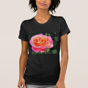 T-shirt Jolie rose rose et orange