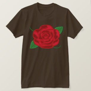 T-shirt Jolie Rose rouge
