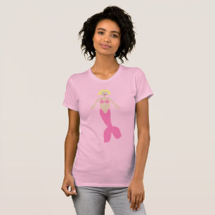T-shirt Jolie sirène d'Imaginaire rose