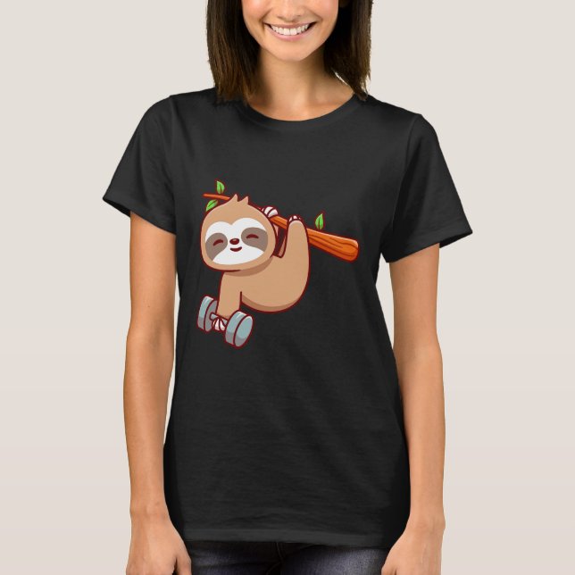 T-shirt Jolie Sloth tenant la cloche (Devant)