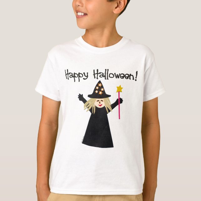 T-shirt Jolie sorcière Halloween (Devant)