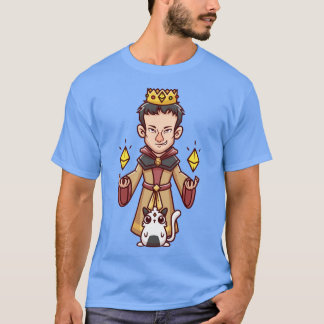 T-shirt Jolie Sorcière King Avec Cartoon Hamster
