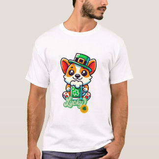 T-shirt Jolie St. Patrick’s Day Chien Tee