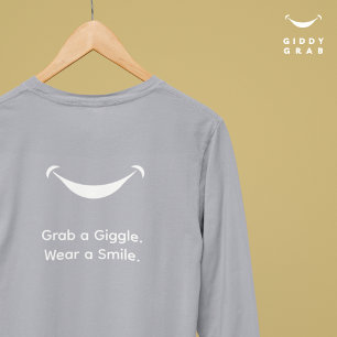 T-shirt Jolie Typographie moderne Smile Simple