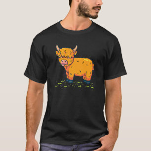 T-shirt Jolie vache écossaise des Highlands Bébé vache des