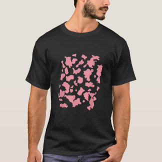 T-shirt jolie vache rose Imprimer Motif esthétique pour an