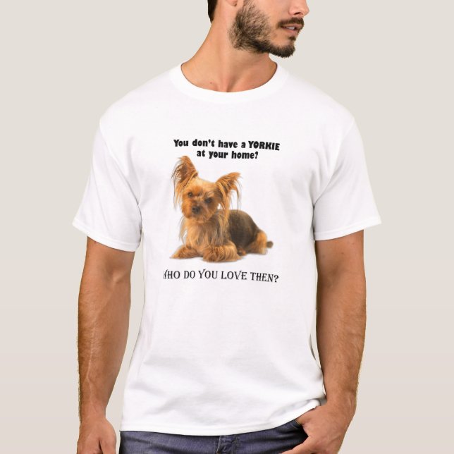 T-shirt Jolie Yorkie Cute Yorkshire Terrier avec Love T-S (Devant)