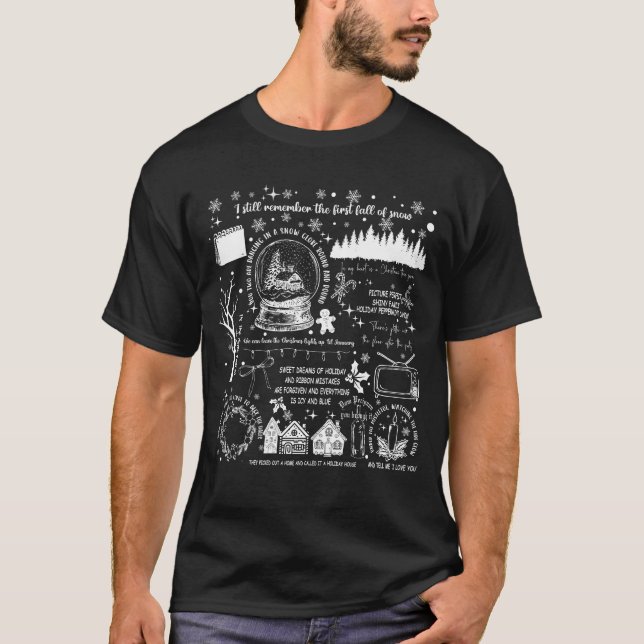 T-shirt jolies choses de Noël (Devant)