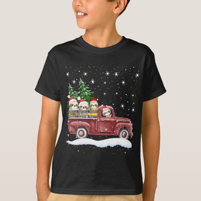 T-shirt Jolies fentes avec Camion Rouge Drôle cadeau de No (Devant)