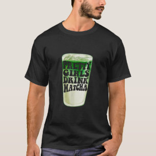 T-shirt Jolies Filles Boire Matcha Drôle Amoureux Matcha F