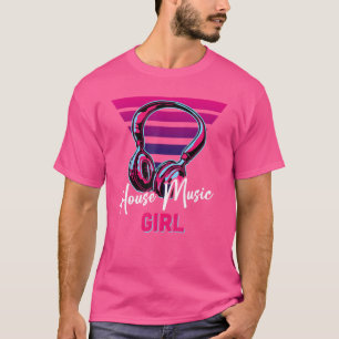 T-shirt Jolies Filles Comme House Music Retro House Music