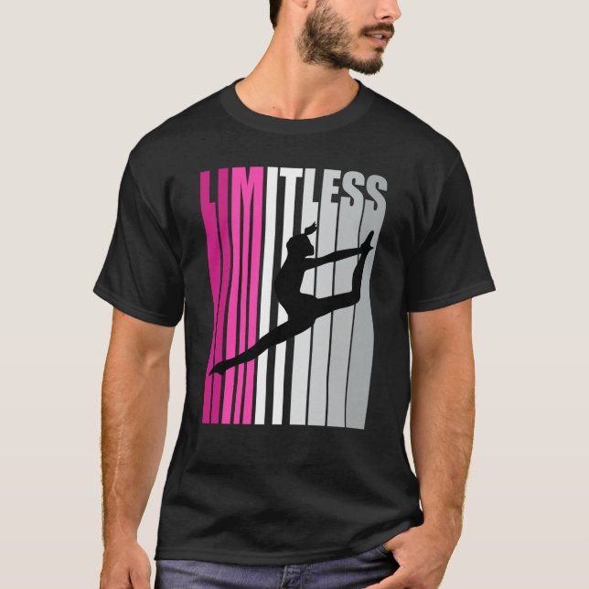T-shirt Jolies Filles Rose Limitless Danse Danse Danse Pra (Devant)