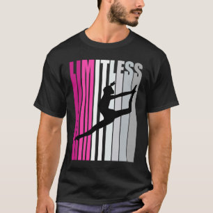 T-shirt Jolies filles rose Limitless Danse Danse Prac