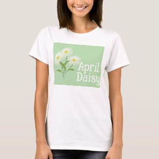 T-shirt Jolies fleurs de marguerite aquarelle avril annive