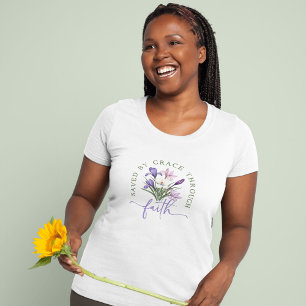 T-shirt Jolies fleurs de printemps sauvées par la grâce pa
