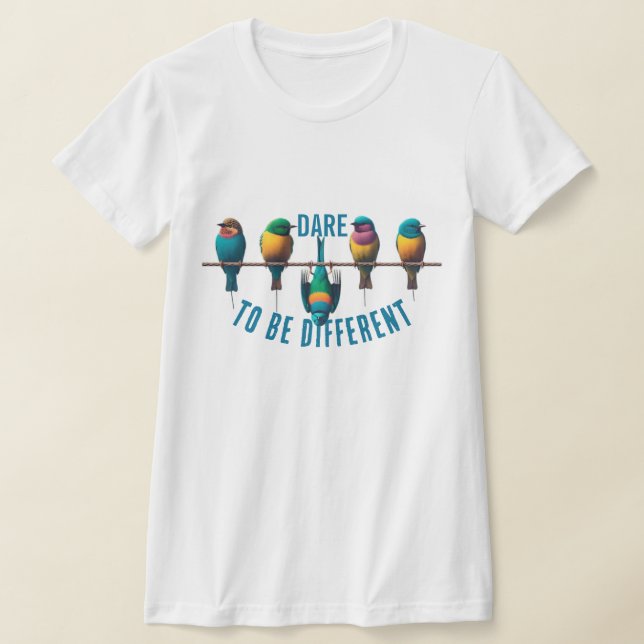T-shirt Jolies Oiseaux sur un fil Odeur (Poser)
