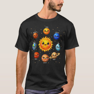 T-shirt Jolies planètes de galaxie Soleil Espace
