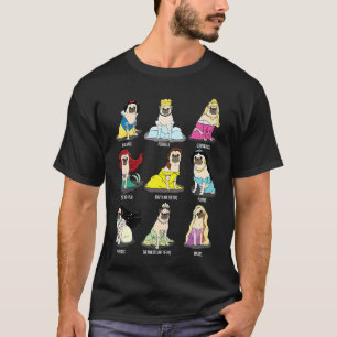 T-shirt Jolies Princesses Pug Mode Chien Pug