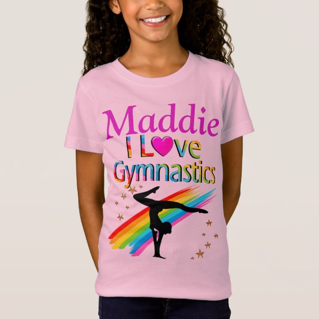 T-Shirt JOLIMENT PERSONNALISÉ J'AIME LA GYMNASTIQUE T SHIR (Devant)