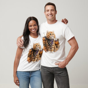 T-SHIRT JOLIMENT TOMBÉ THÈME ORANGE TABBY CAT