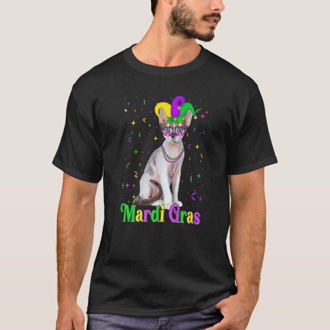 T-shirt Jolis chats Devon Rex Animaux Carnavals Mardi Gras (Devant)