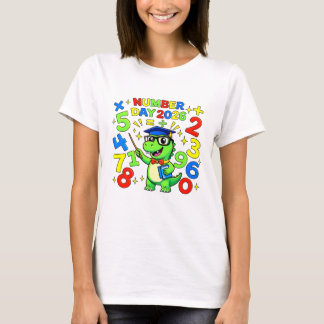 T-shirt Jolis chiffres de maths grenouille jour du nombre