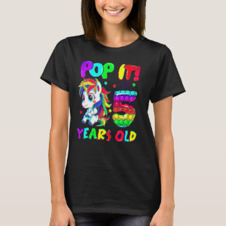 T-shirt Jolis Jouets Licorne Fidget Pop It J'ai 5 Filles 5