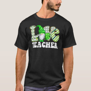 T-shirt Jolis nains aiment enseignant St Patricks Day trèf