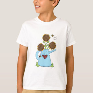 T-shirt Jolis tournesols dans un arrosoir