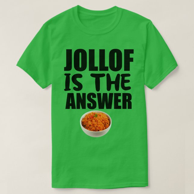 T-shirt Jollof Est La Réponse (Design devant)