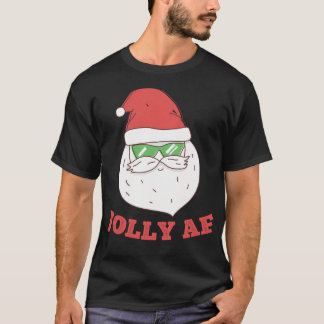 T-shirt Jolly Af Cool Père Noël