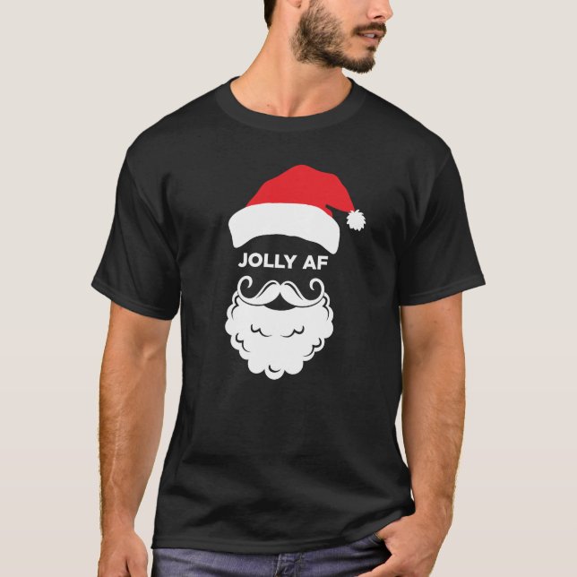 T-shirt Jolly AF drôle Père Noël vacances pour adultes Noë (Devant)