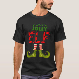 T-shirt Jolly Elf Funny Group Correspondant Pajamas Famili