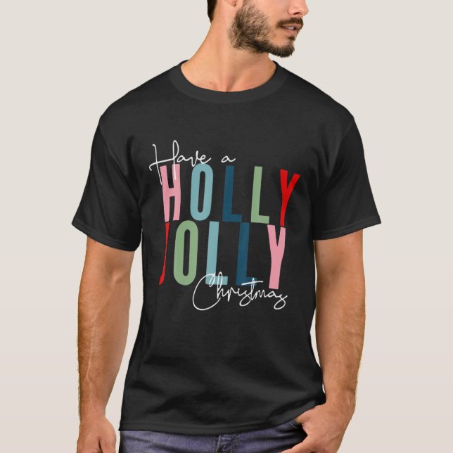 T-shirt Jolly Noël Holly Xmas (Devant)