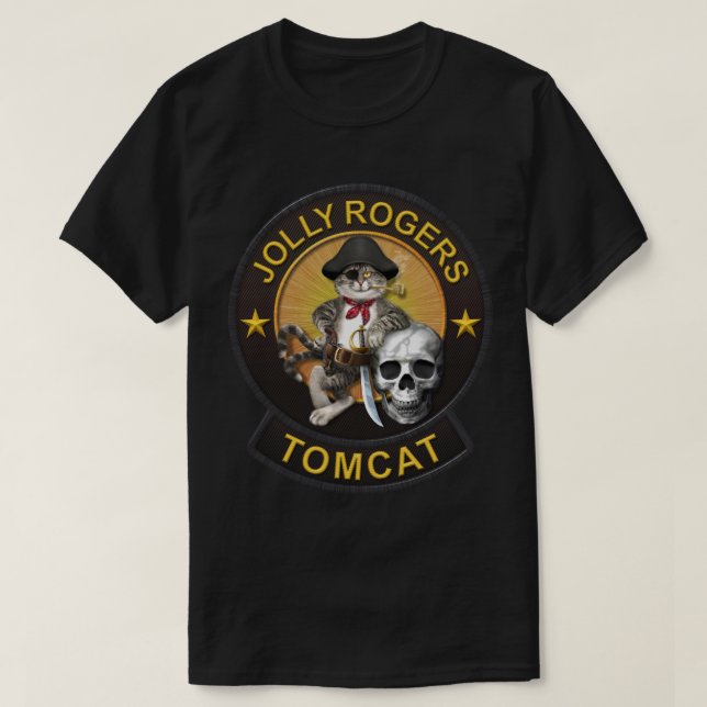 T-shirt Jolly roger 2 de mascotte de F-14 Tomcat (Design devant)