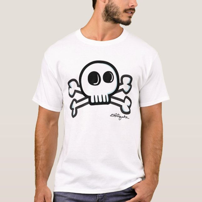 T-shirt Jolly roger - crâne et os (Devant)