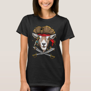 T-shirt Jolly roger de chèvre pirate Costume d'Halloween