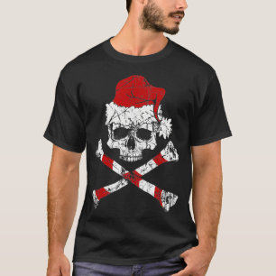 T-shirt Jolly roger de Noël Pirate Santa Hat