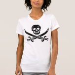T-shirt Jolly roger du drapeau pirate John Rackham (Calico<br><div class="desc">Créez votre propre personnalisation</div>