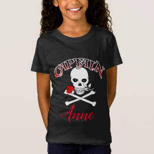 T-shirt Jolly roger personnalisé (Rose)