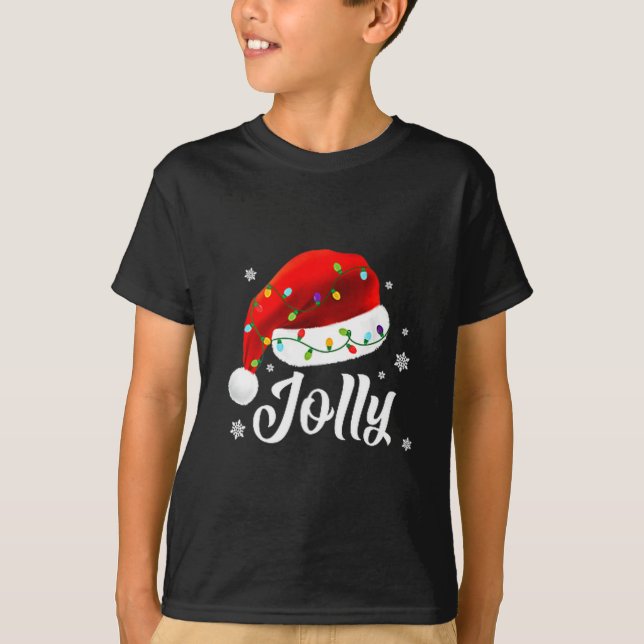 T-shirt Jolly Subtle Minimal Christmas Funny Holiday Party (Devant)