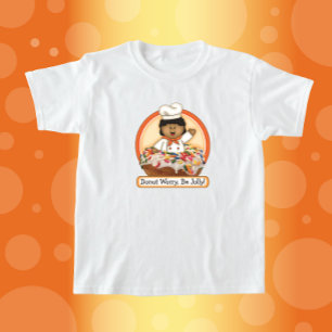 T-shirt JollyKins Donut Worry Be Jolly (Orange)