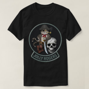 T-shirt Jollys rogers de mascotte de F-14 Tomcat