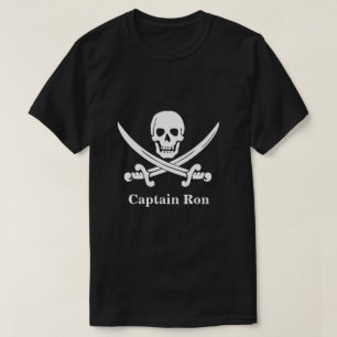 T-shirt Jollys rogers Pirate Capitaine Custom