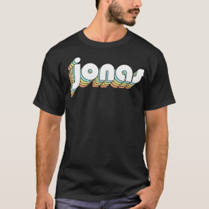 T-shirt Jonas Retro Typographie Arc-en-ciel