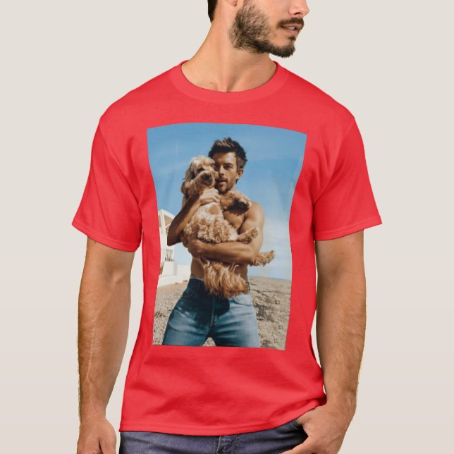 T-shirt Jonathan Bailey homme le plus vivant ami méchant (Devant)